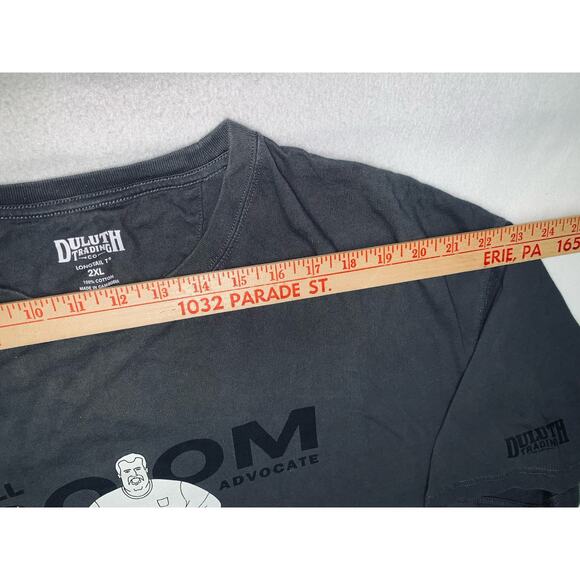 Duluth Trading Co Mens Gray Short Sleeve T-Shirt "Ball Room Advocate" Tee 2XL - Picture 7 of 9